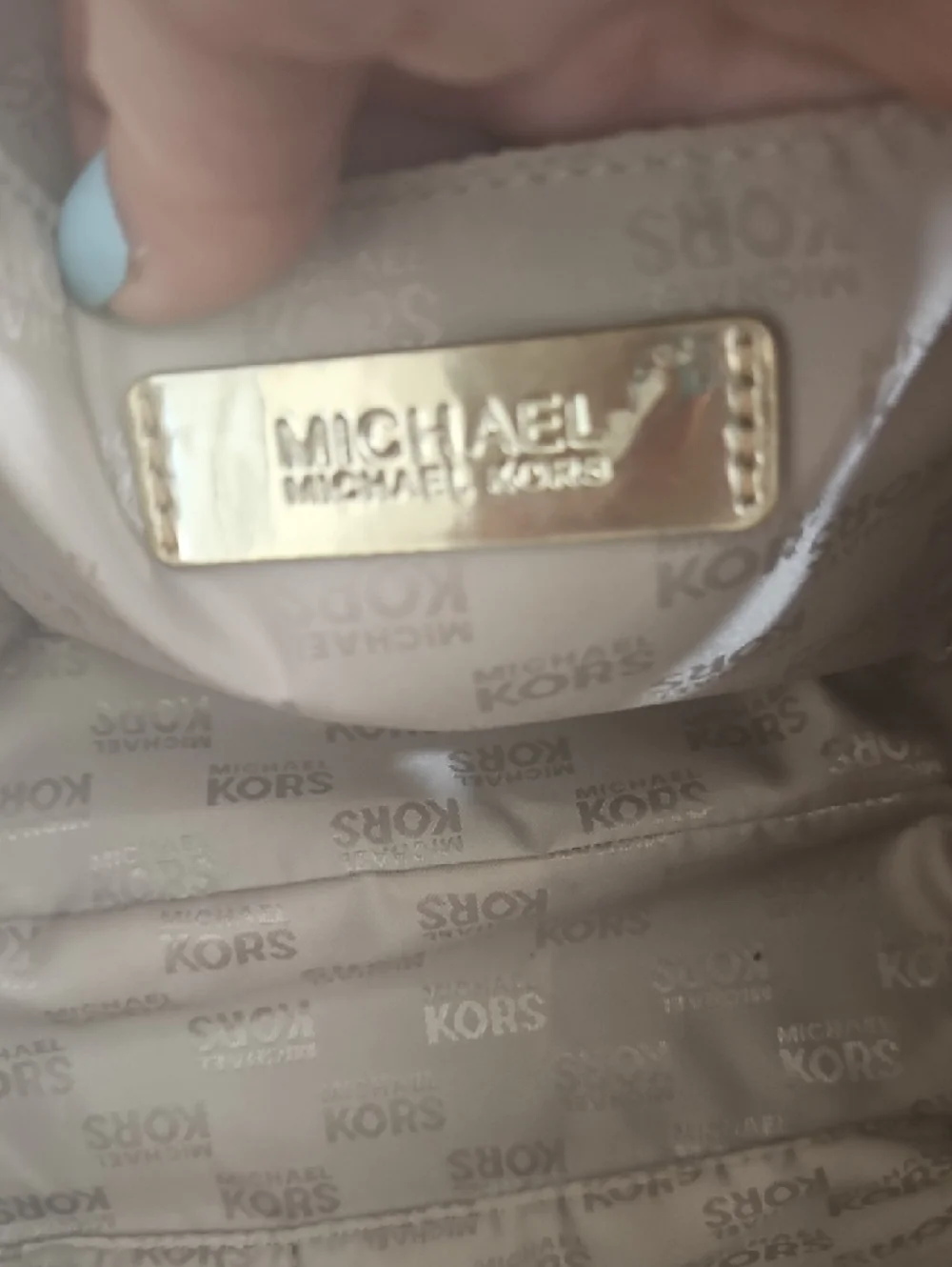 Michael Kors Metallic Gold Tote with Matching Wristlet